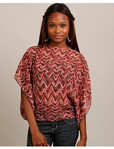 Wine Zig Zag Top by alight