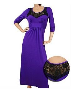 Purple Lace Maxi Dress by alight