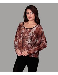 Brown Leopard Top by alight