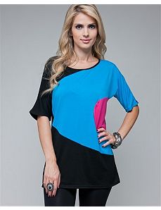 Blue Crescent Tunic Top by alight