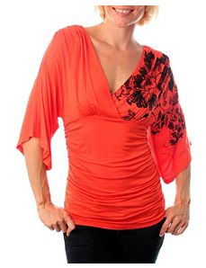 Orange Ripple Top by alight