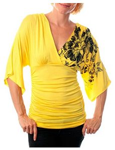 Yellow Ripple Top by alight