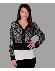 Animal Print Cardigan by alight