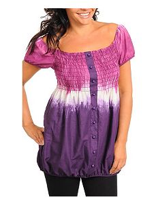 Purple Tie Dye Top by Janette