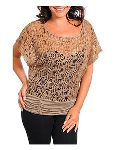 Sand Open Weave Top by alight