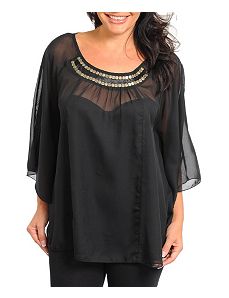 Black Balance Top by alight