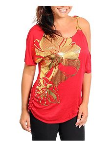 Red Foil Top by alight