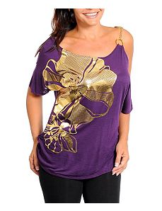 Purple Foil Top by alight