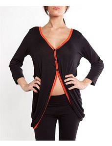 Black Fan Cardigan by alight