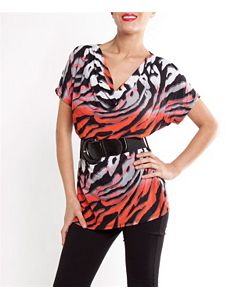 Belted Tiger Top by alight