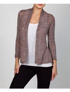Brown Open Hour Cardigan by alight
