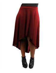 Burgundy Hi Low Skirt by alight
