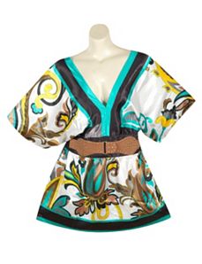 Teal Belted Tunic by alight