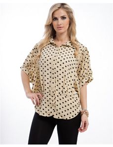 Beige Dot Top by alight