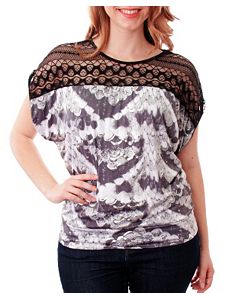 Totally Blended Lace Top by alight