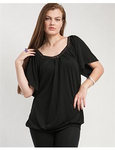 Black Ocean View Top by alight