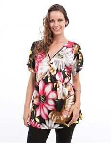 Pink Tropical Smocked Tunic by alight