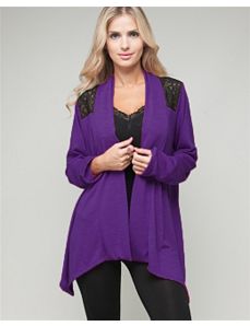 Lace Open Cardigan by alight