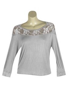 Burgandy Lace City Top by alight