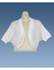 White So Sassy Shrug by Extra Touch