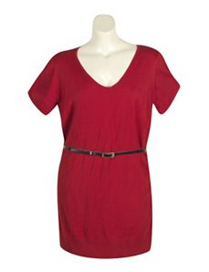 Red Back Lace Dress by Extra Touch