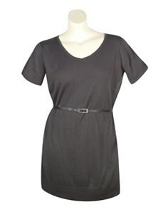 Grey Back Lace Dress by Extra Touch