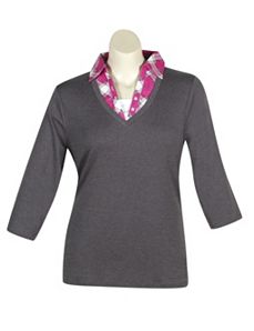 Grey Road Top by Extra Touch