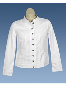 White Military Jacket by Baccini
