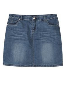 Do Over Denim Skirt by Baccini