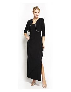 Midnight Dress And Shawl by Alex Evenings
