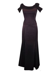 Edgy Eggplant Dress by Alex Evenings