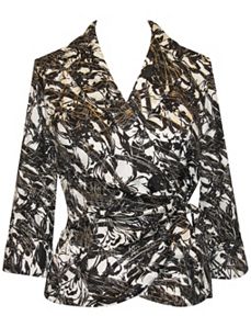 Back In Black White Top by Alex Evenings
