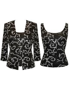 Black Sequin Set by Alex Evenings