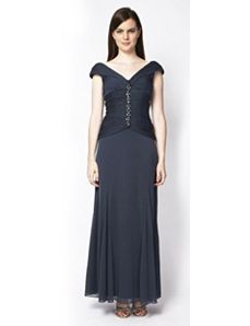 Slate Evening Dress by Alex Evenings