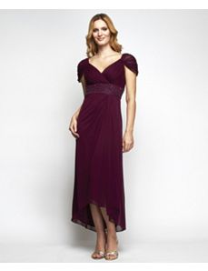 Vintage Wine Evening Dress by Alex Evenings