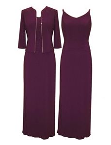 Eggcellent Eggplant Evening Dress by Alex Evenings