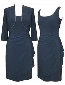 Rising Smoke Blue Dress by Alex Evenings