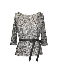 Bold Black Blouse by Alex Evenings