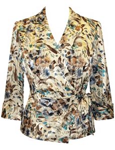 Chiffon Print Blouse by Alex Evenings