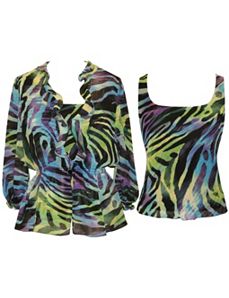 Chic Chiffon Twin Set by Alex Evenings