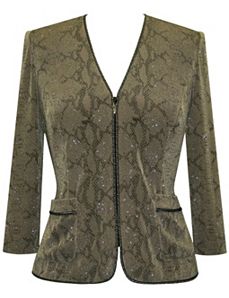Slinky Zipper Top by Alex Evenings