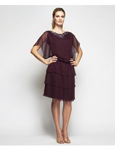 Eggplant Only Dress by Alex Evenings