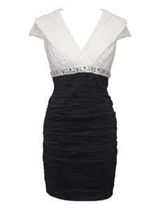 Black Beware Dress by Alex Evenings
