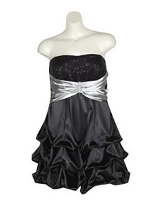 Black And Silver Party Dress by Ruby Rox