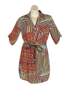 Exotic Print Dress by Mlle Gabrielle
