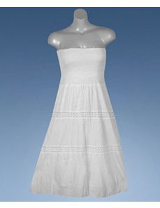White Wash Maxi Dress by Mlle Gabrielle