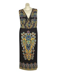 Chicago Scarf Maxi Dress by Mlle Gabrielle
