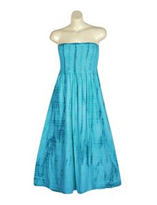 Blue Tie Dye Maxi Dress by Mlle Gabrielle