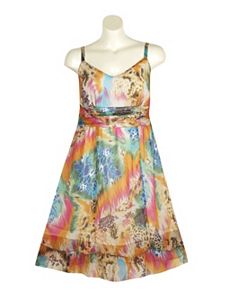 Chiffon Print Dress by Mlle Gabrielle