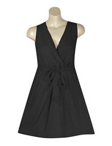 Black Swiss Dot Dress by Mlle Gabrielle